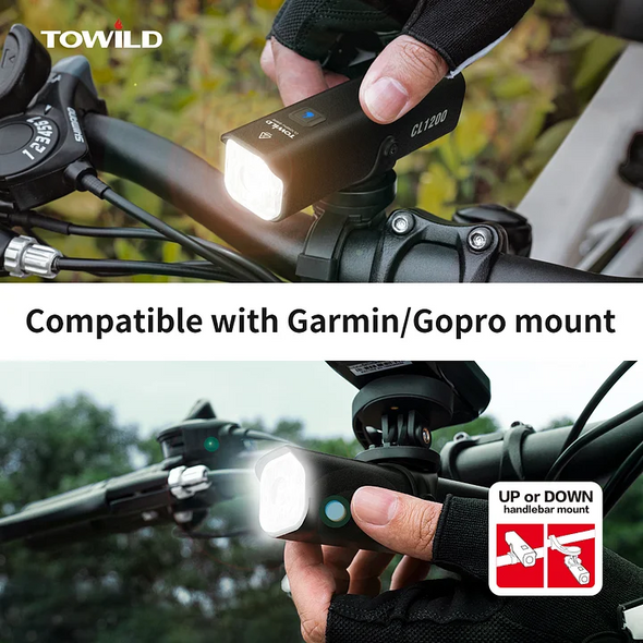 Towild CL1200 Lumen High Brightness Rechargeable Bike Light