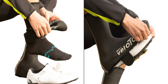 (NEW) veloToze Neoprene Shoe Cover (Waterproof Cuff Included) - Cigala Cycling Retail