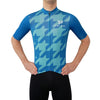 Corsa Houndstooth Forest Blue Jersey - Cigala Cycling Retail