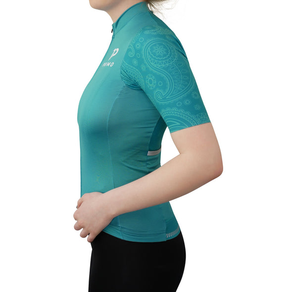 Corsa Paisley Turquoise Women Jersey - Cigala Cycling Retail