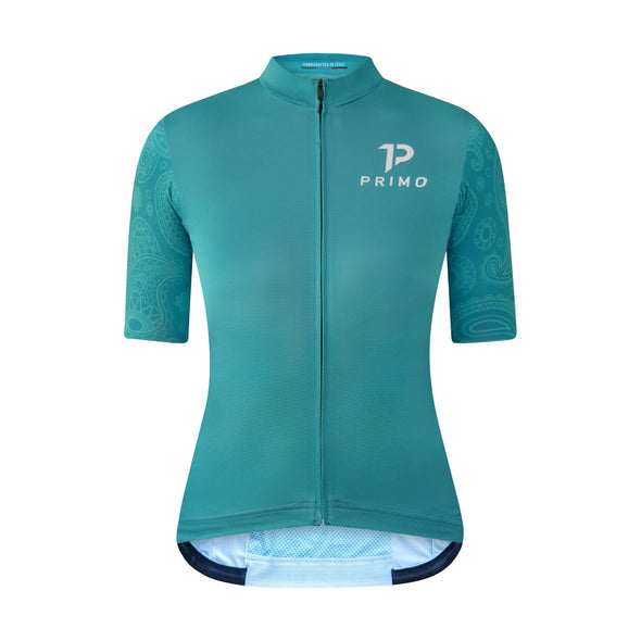 Corsa Paisley Turquoise Women Jersey - Cigala Cycling Retail