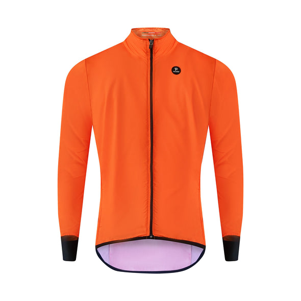 PRIMÓR Brezza High-Vis Orange Fluo Windproof Jacket - Cigala Cycling Retail