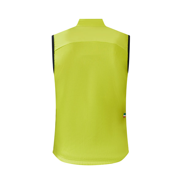 PRIMÓR Ala High-Vis Lime Fluo Windproof Gilet - Cigala Cycling Retail