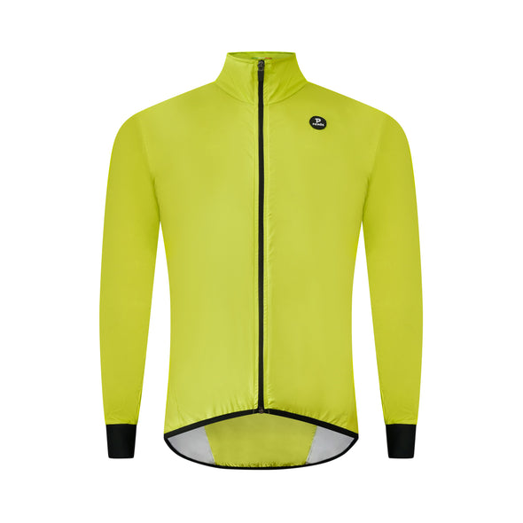 PRIMÓR Brezza High-Vis Lime Fluo Windproof Jacket - Cigala Cycling Retail