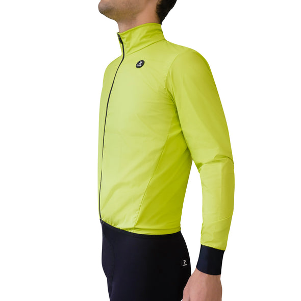 PRIMÓR Brezza High-Vis Lime Fluo Windproof Jacket - Cigala Cycling Retail