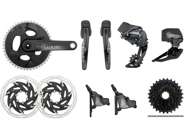 Sram Force eTap AXS HRD 2x12s Wireless Road Disc Groupset - Cigala Cycling Retail