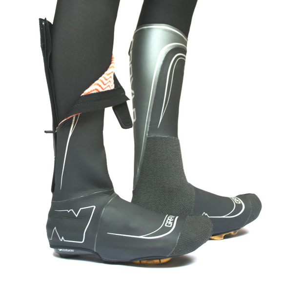 SPATZ 'GRAVLR' Overshoes. Rugged and warm with a full zipper opening - Cigala Cycling Retail