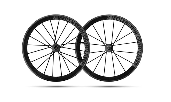 Lightweight Meilenstein Obermayer Schwarz Edition - Tubular Wheelset - Cigala Cycling Retail